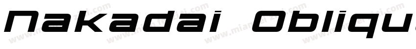Nakadai Oblique字体转换